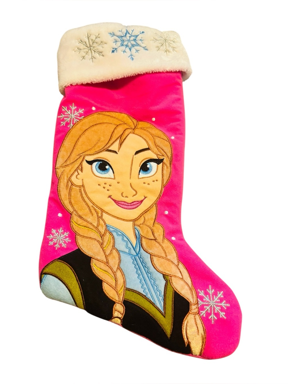 Disney Frozen Anna 18” Deluxe Pink Christmas Stocking Plush